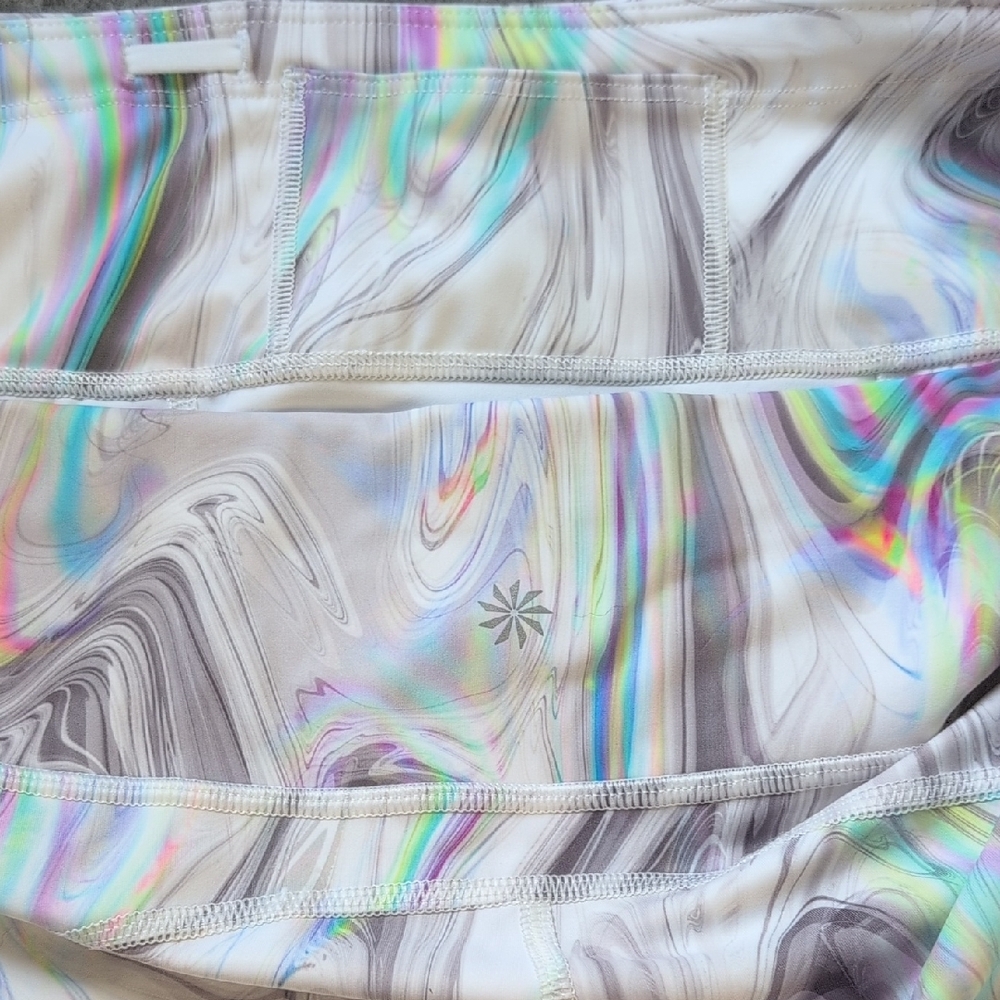 Athleta Capri Lengrh Marble Swirl Leggings - Picture 5 of 9